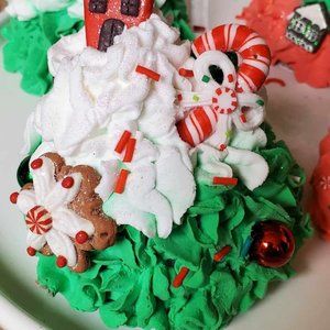 Christmas Faux Whipped Cream Mug Topper
